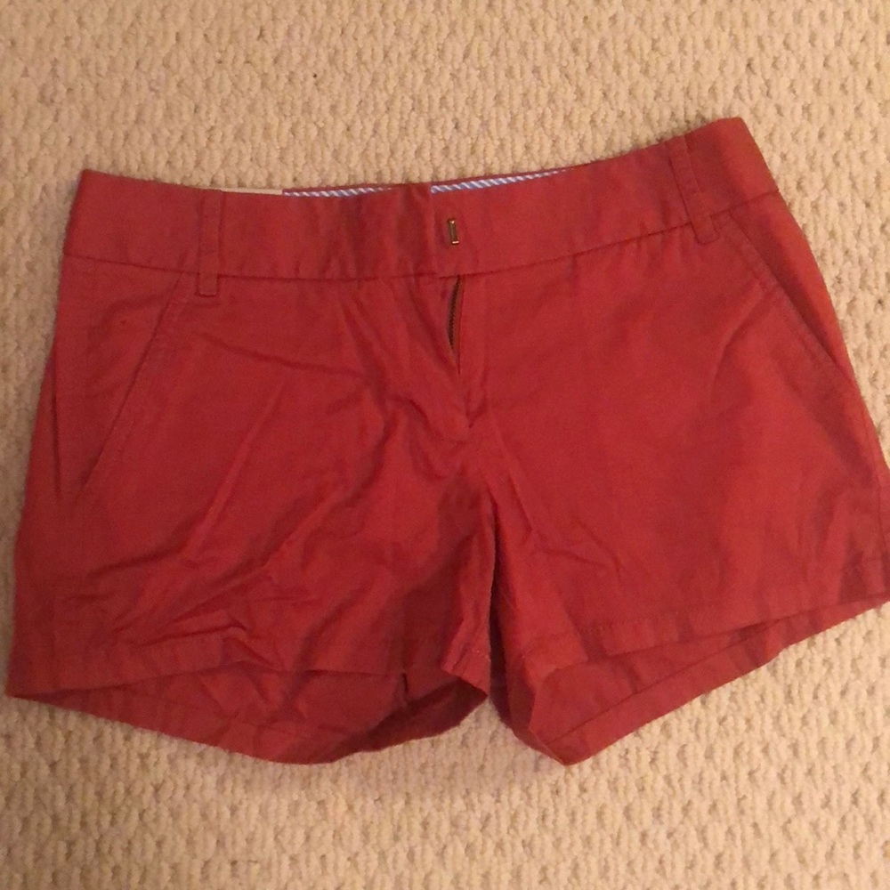 Jcrew Orange red shorts size 2